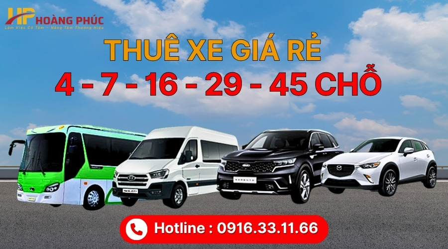 Các bước thuê xe tại Hoàng Phúc dễ dàng và minh bạch
