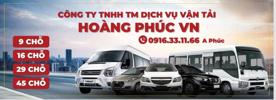 Nhà xe Hoàng Phúc chuyên cho thuê xe tại Long An