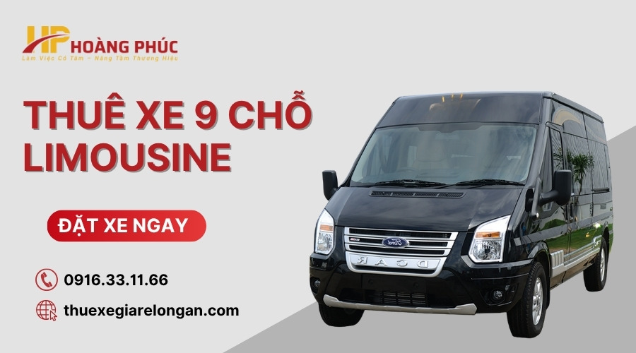 Các loại dịch vụ thuê xe 9 chỗ thuê xe du lịch, cưới hỏi, đưa đón tại Long An